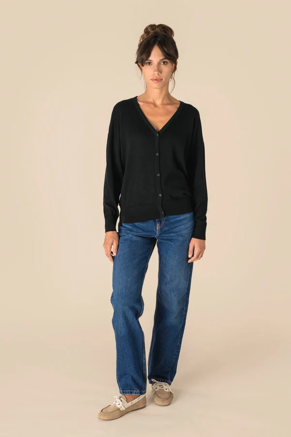 Umweltfreundliche Damenstrickjacke aus Lyocell