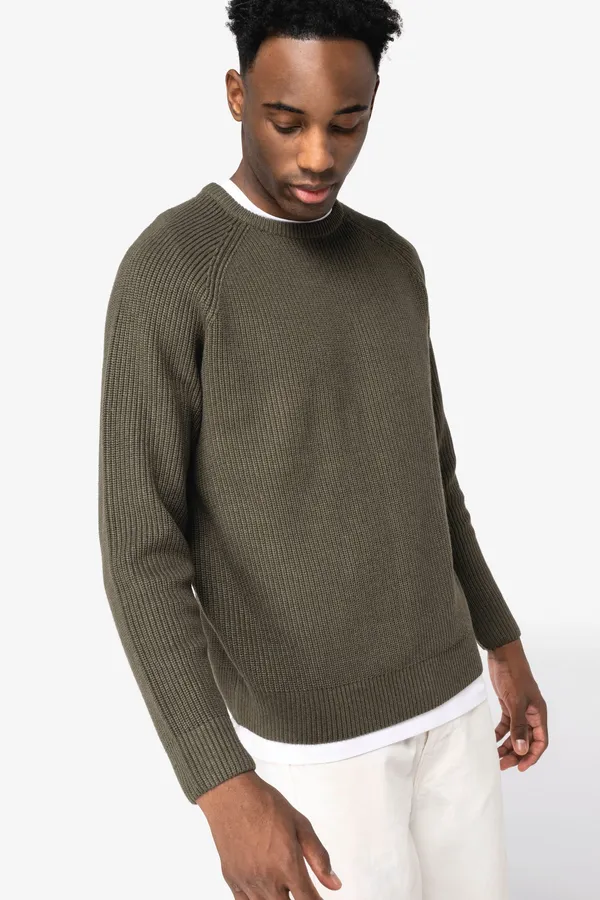 Eco-friendly men’s chunky knit jumper