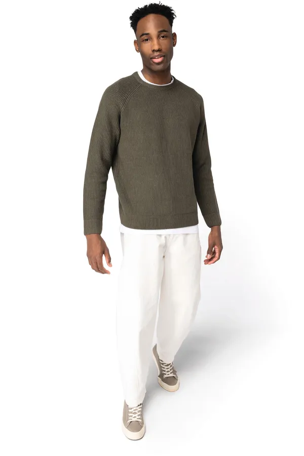 Eco-friendly men’s chunky knit jumper