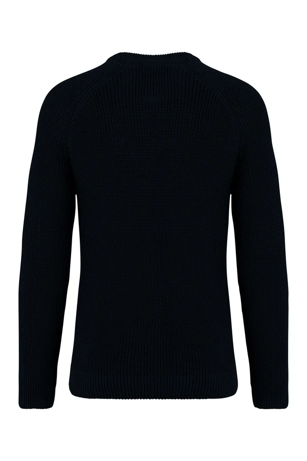 Umweltfreundlicher Herrenpullover in Grobstrick Black