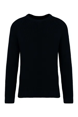 Umweltfreundlicher Herrenpullover in Grobstrick Black