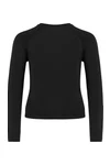 Kinder Langarm Doppelhaut T-Shirt. Schnelltrocknend Black