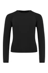 Kinder Langarm Doppelhaut T-Shirt. Schnelltrocknend Black