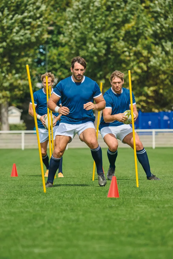 Gestreifte Sportsocken