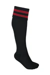 Gestreifte Sportsocken Black / Sporty Red