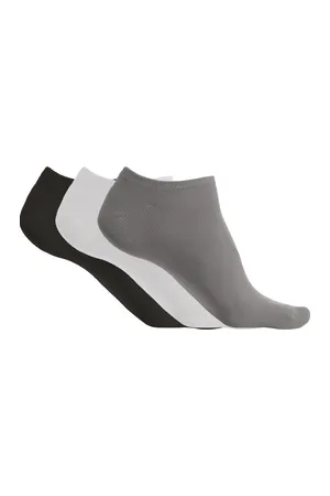 Mikrofaser-Socken – Paket mit 3 Paaren Storm Grey / White / Black
