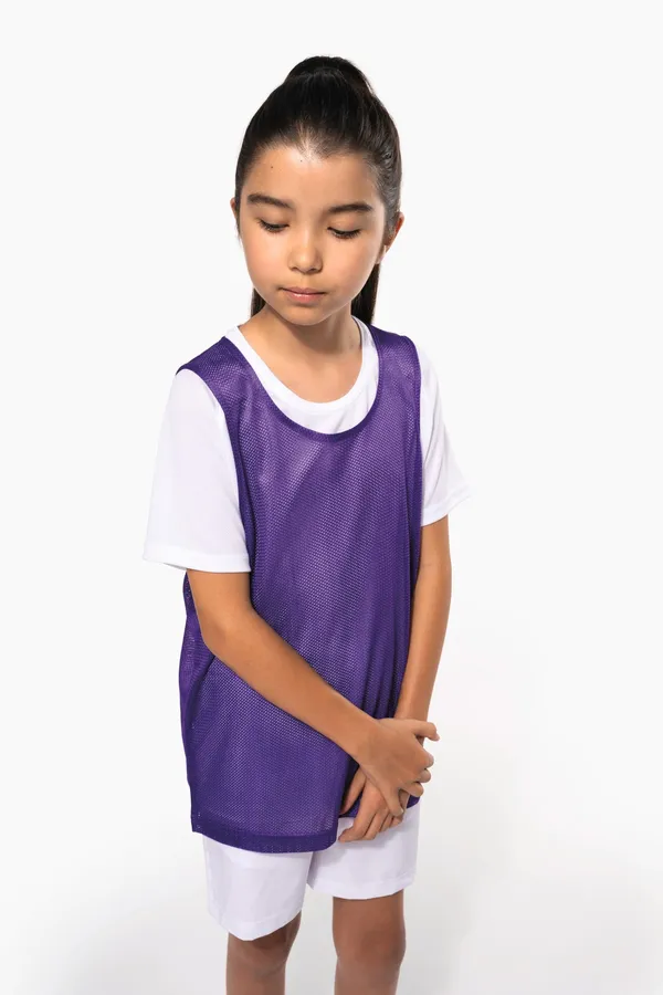 Kids' lightweight mesh multisport bib