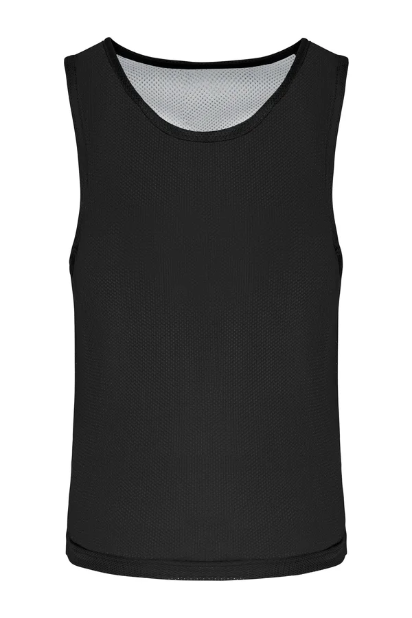 Beidseitig tragbares Multisport-Leibchen für Kinder Black / White