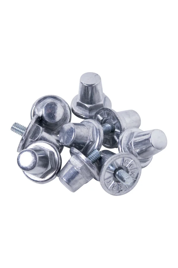 Pack mit 100 sechseckigen Alustollen Silver