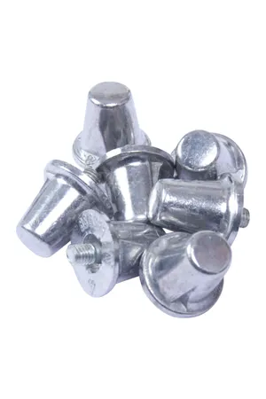Pack mit 100 <br/>kegelförmigen Alustollen Silver