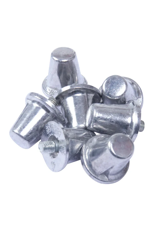 Pack mit 100 <br/>kegelförmigen Alustollen Silver