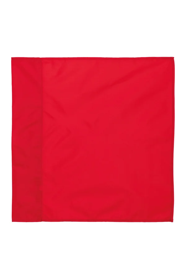 Einfarbige Eckpfostenfahne Red