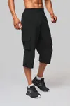 Freizeit-3/4-Hose Black