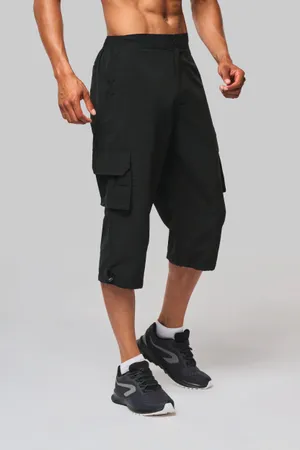 Freizeit-3/4-Hose Black