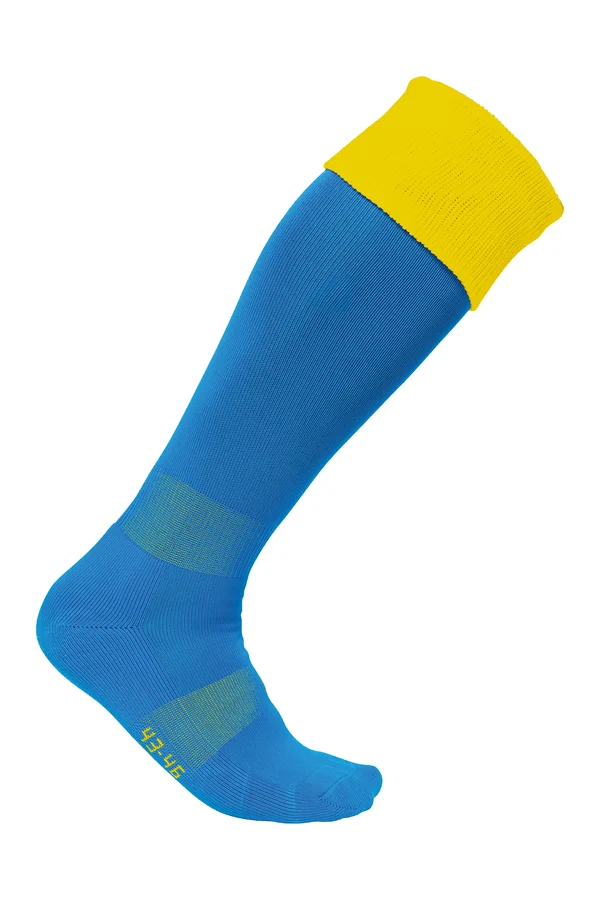 Zweifarbige Sportsocken Sporty r blue/Sporty yellow