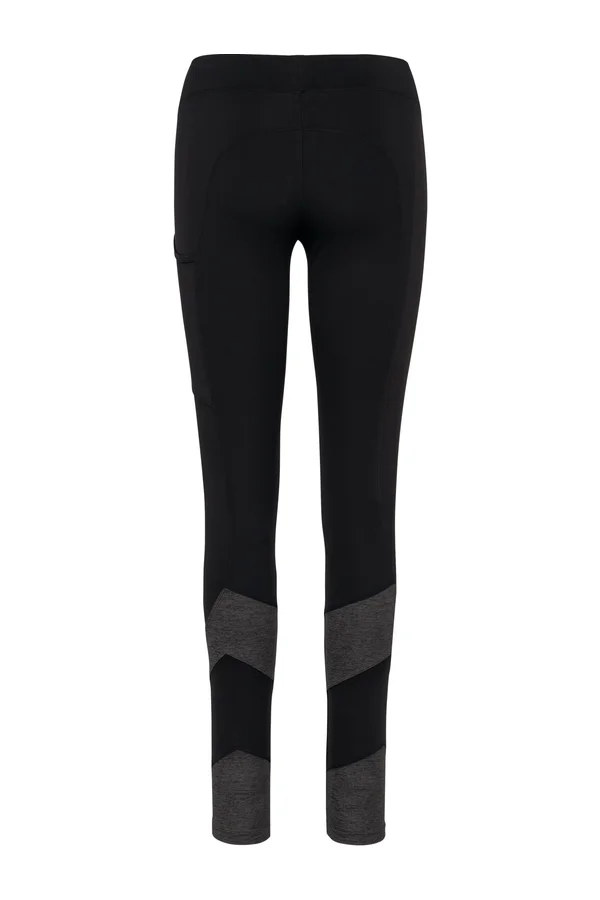 Zweifarbige Damen-Leggings Black / Dark Grey Heather