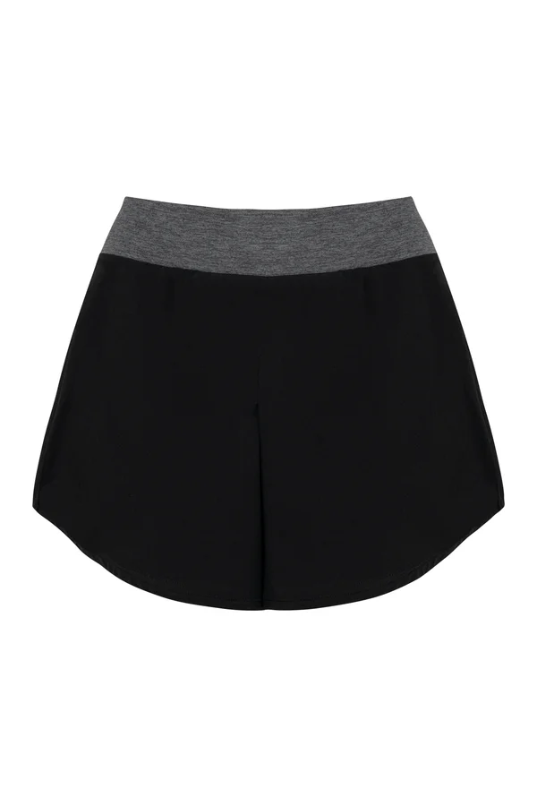 Rock mit integrierten Shorts Black / Marl Dark Grey