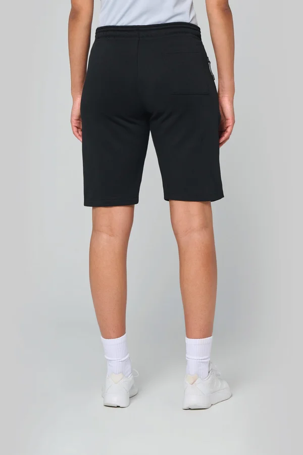 Multisport-Bermuda-Shorts aus Fleece für Erwachsene Black