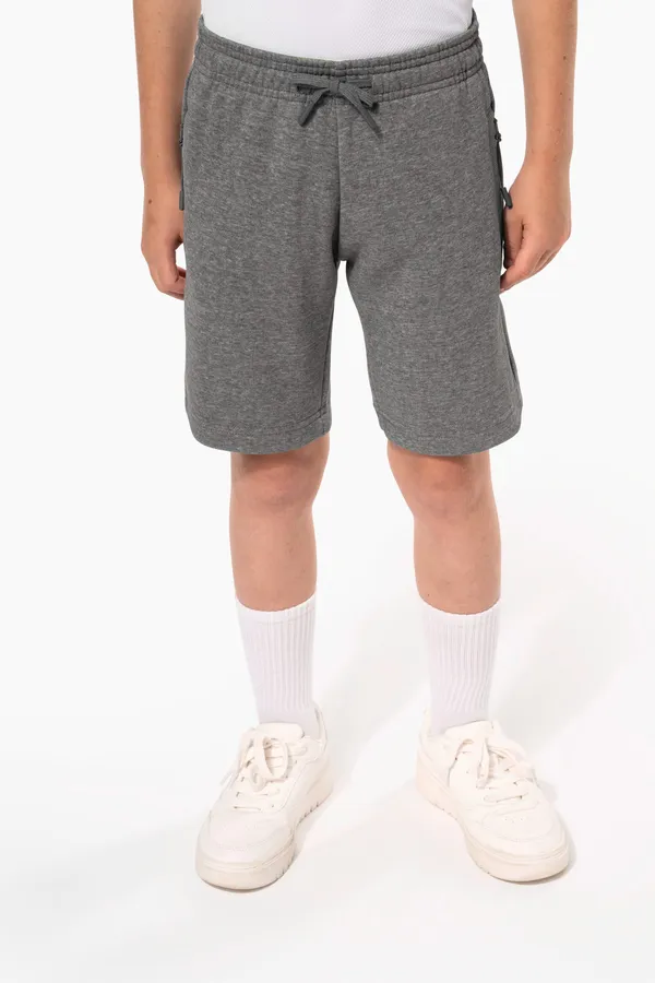 Kids' fleece multisport bermuda shorts