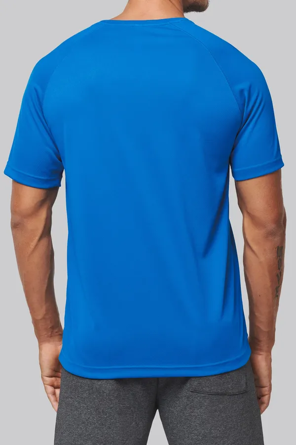 Herren-Sportshirt aus Recyclingmaterial mit Rundhalsausschnitt