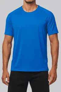 Herren-Sportshirt aus Recyclingmaterial mit Rundhalsausschnitt