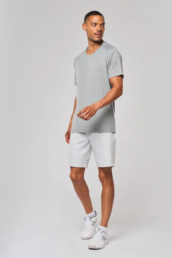 Herren-Sportshirt aus Recyclingmaterial mit Rundhalsausschnitt