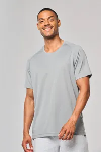 Herren-Sportshirt aus Recyclingmaterial mit Rundhalsausschnitt