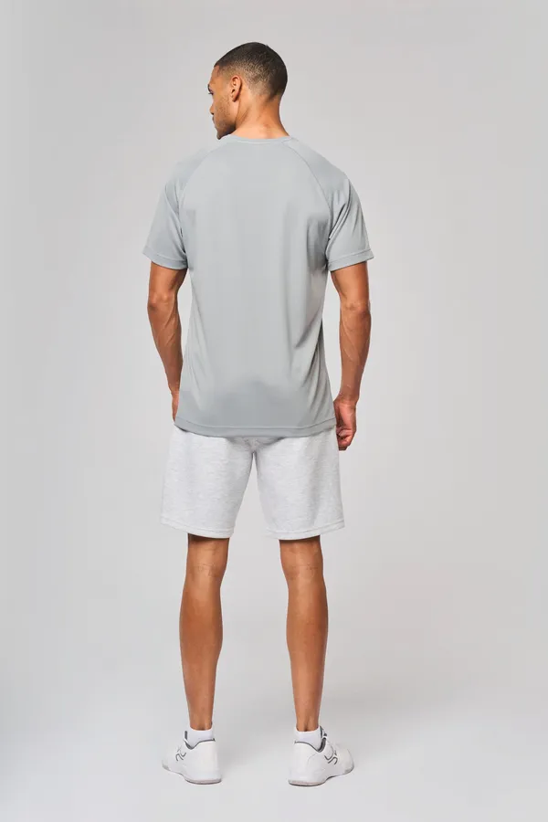 Herren-Sportshirt aus Recyclingmaterial mit Rundhalsausschnitt