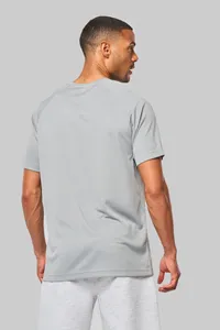 Herren-Sportshirt aus Recyclingmaterial mit Rundhalsausschnitt