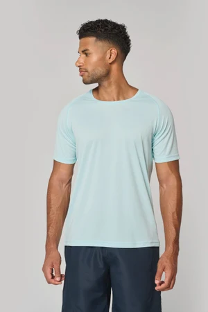 Herren-Sportshirt aus Recyclingmaterial mit Rundhalsausschnitt