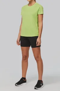 Damen-Sportshirt aus Recyclingmaterial mit Rundhalsausschnitt