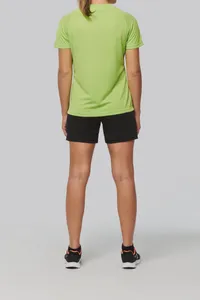 Damen-Sportshirt aus Recyclingmaterial mit Rundhalsausschnitt