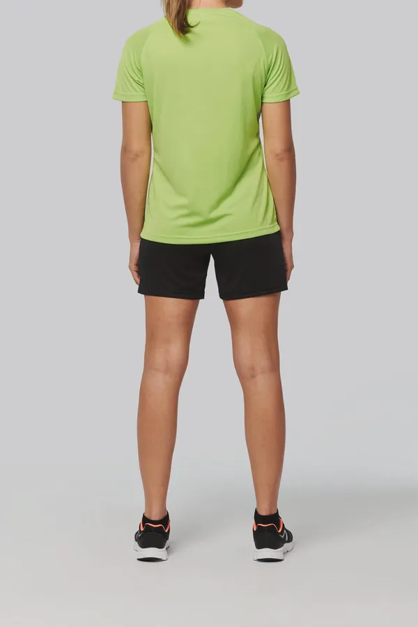 Damen-Sportshirt aus Recyclingmaterial mit Rundhalsausschnitt