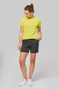 Damen-Sportshirt aus Recyclingmaterial mit Rundhalsausschnitt