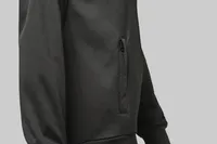 Unisex-Trainingsjacke mit Reißverschluss und Paspel
