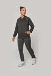 Unisex-Trainingsjacke mit Reißverschluss und Paspel