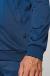 Unisex-Trainingsjacke mit Reißverschluss und Paspel