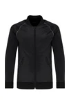 Trainingsjacke mit Reißverschluss und Paspel für Kinder Black