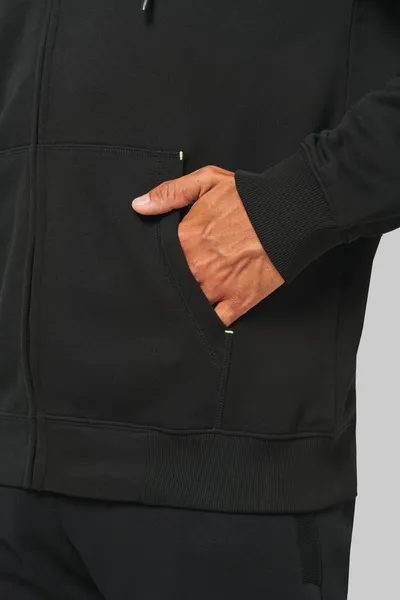Unisex-kapuzenjacke mit zipper