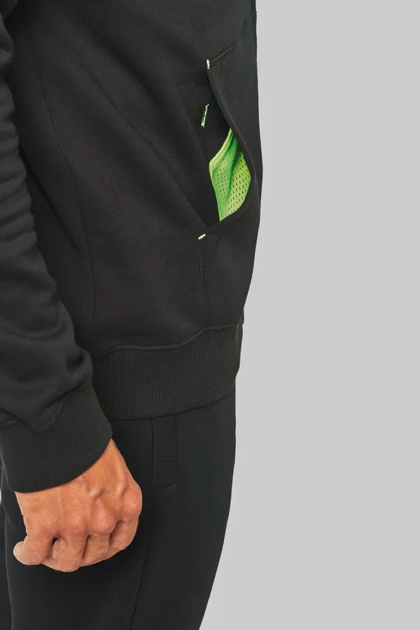 Unisex-kapuzenjacke mit zipper
