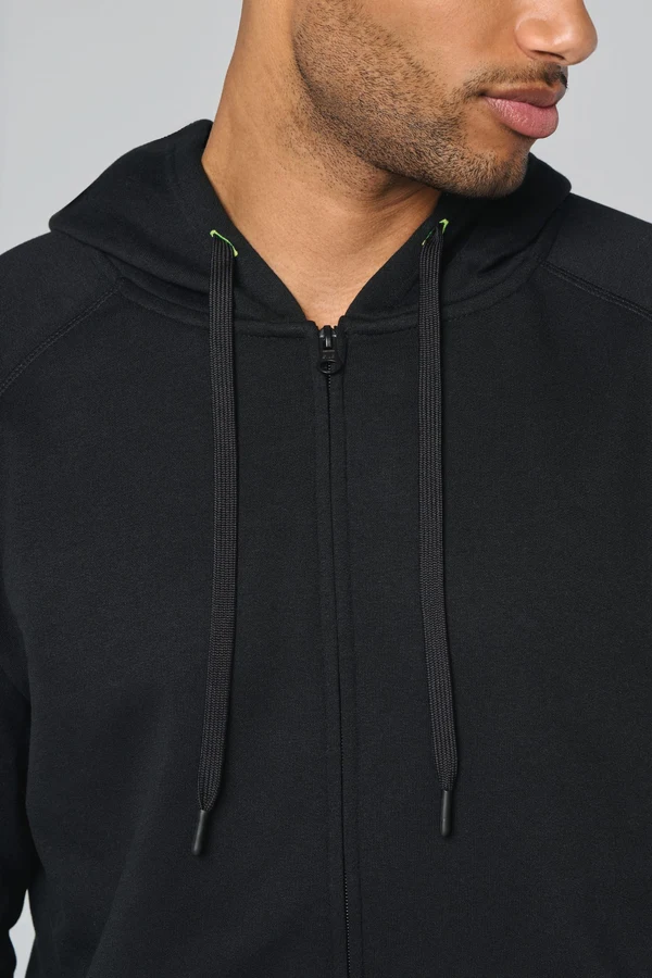 Unisex-kapuzenjacke mit zipper