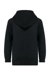 Kinderjacke mit Reißverschluss und Kapuze Black