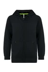 Kinderjacke mit Reißverschluss und Kapuze Black