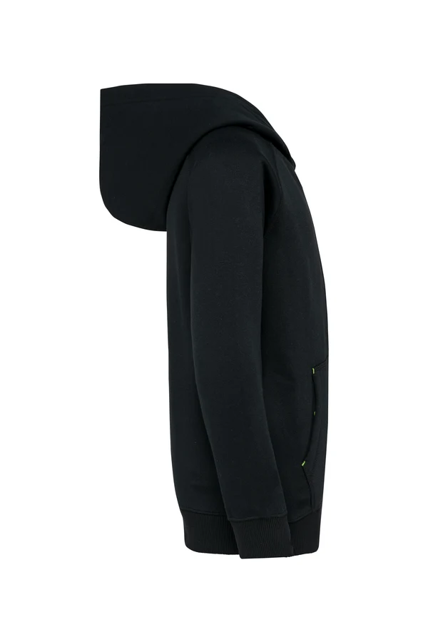 Kinderjacke mit Reißverschluss und Kapuze Black