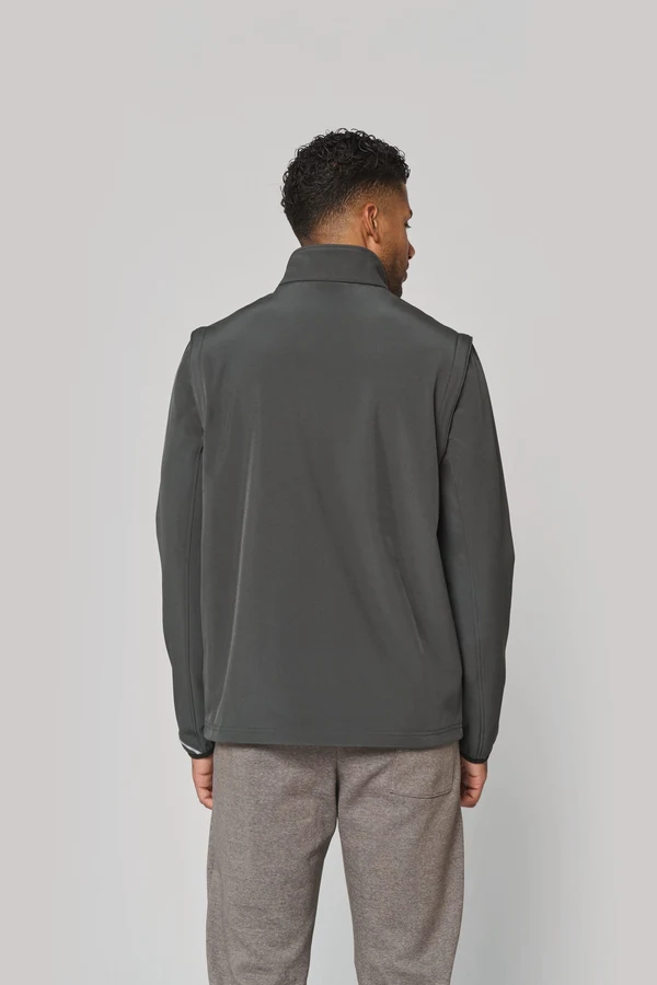 Softshelljacke mit abnehmbaren Ärmeln