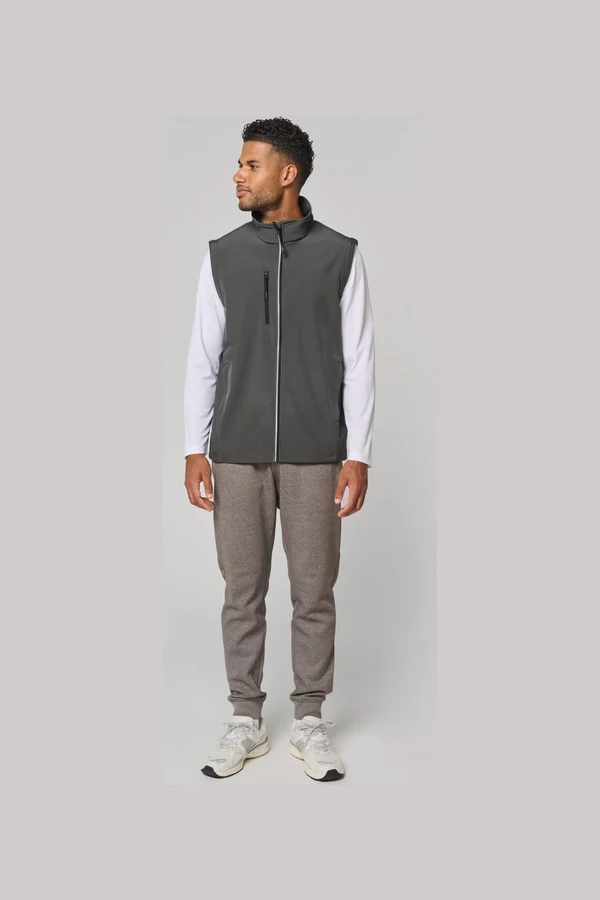 Softshelljacke mit abnehmbaren Ärmeln