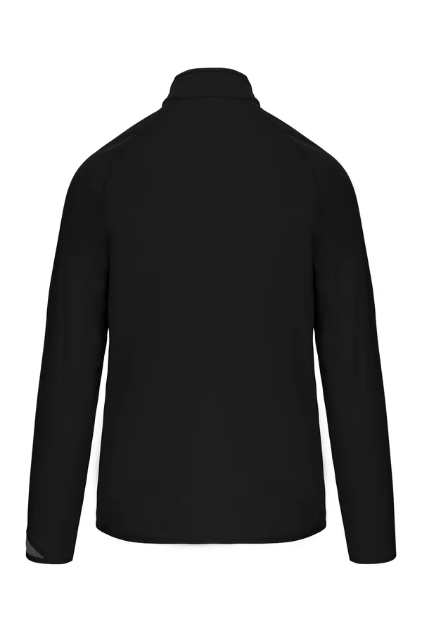 Trainings-Sweatshirt mit 1/4 Reißverschluss Black / White / Storm Grey