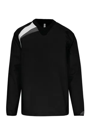 Regen-Sweatshirt Black / White / Storm Grey