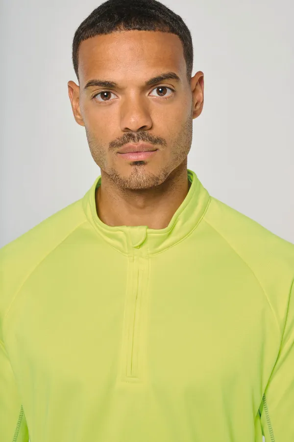 Sporttop mit langen Ärmeln ¼ Zip für Herren