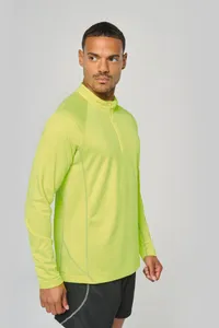 Sporttop mit langen Ärmeln ¼ Zip für Herren